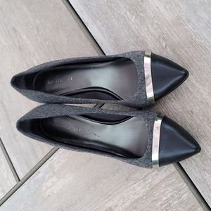 Naturalizer Black Grey Heels